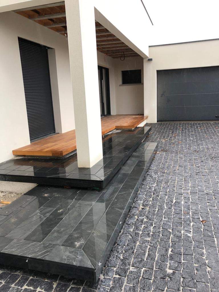 Pavés Granit Noir Frade
