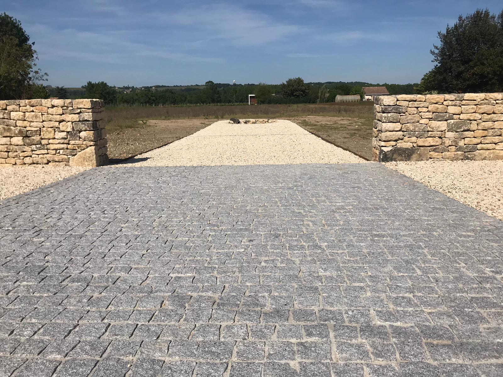 Pavés Granit Alba Clair