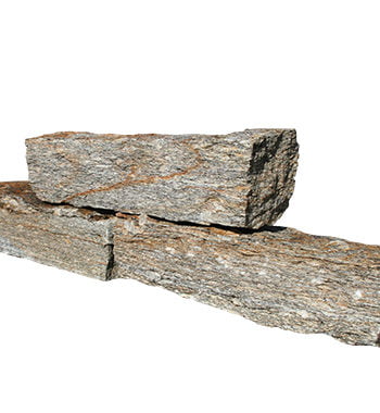 barrette placage gneiss gris rouille