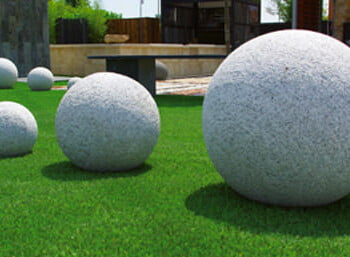 spheres granit gris clair