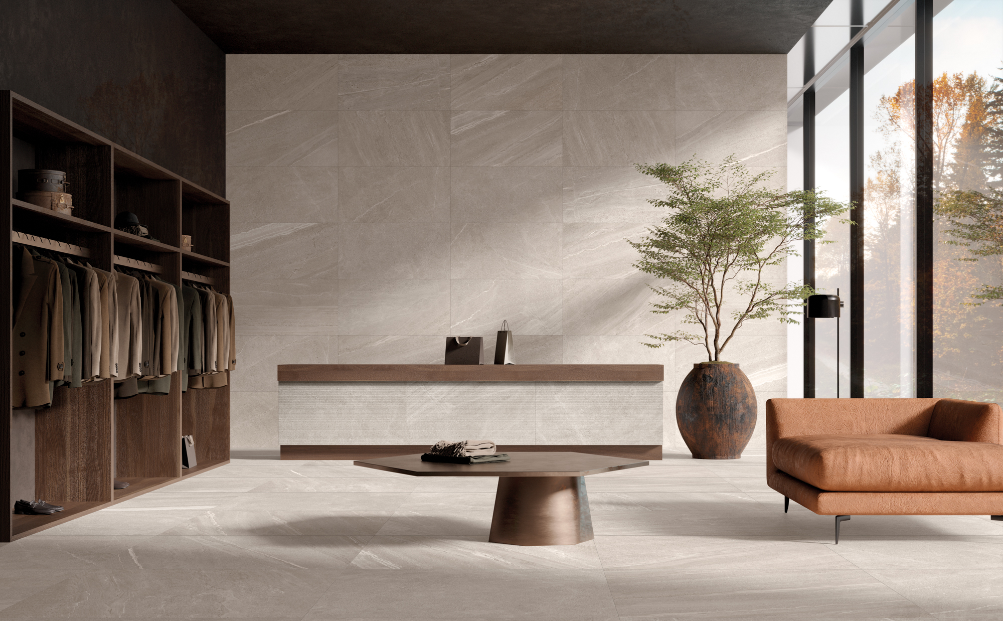 GRES CERAME CENTRAL PARK SILVER AQUITER