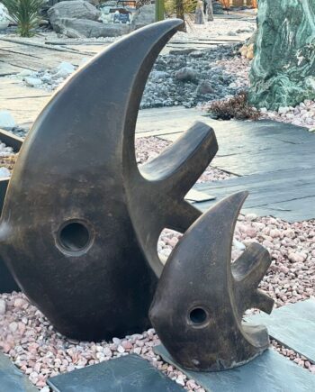 poisson contemporain brun Aquiter
