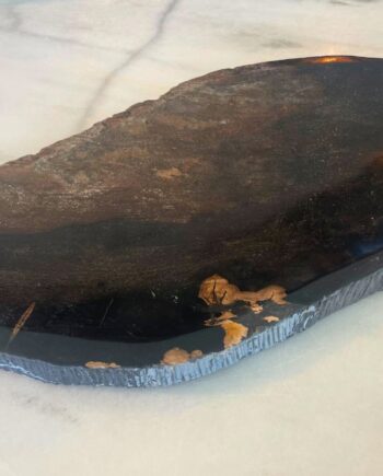 VIDE-POCHE EN BOIS PETRIFIE - AQUITER
