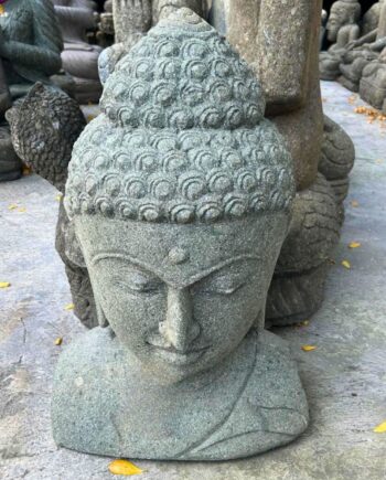 Tête Buddha en pierre 60cm - Aquiter