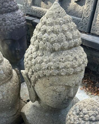 Tête Buddha en pierre 80cm - Aquiter